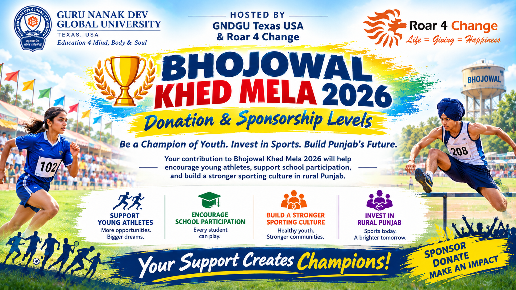 Bhojowal Khed Mela 2026 – Donation & Sponsorship Levels